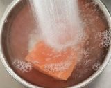 サーモンの漬けと生うに丼作り方1写真