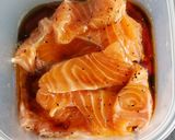 サーモンの漬けと生うに丼作り方6写真