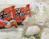 　辛ラーメンdeチーズタッカルビ風作り方1写真