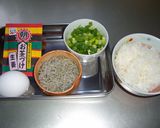 お茶づけの素 de あんかけ炒飯作り方1写真