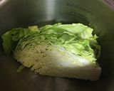 野菜ジュースで簡単！春キャベツスープ作り方1写真