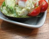 アボカドと豆腐とカニかまでお手軽サラダ作り方8写真
