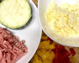 バカタレの茄子、ひき肉炒めチーズ乗せ作り方1写真