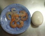 マヨがおいしい♪ゆで卵とエビのトースト♪作り方1写真