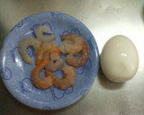マヨがおいしい♪ゆで卵とエビのトースト♪作り方1写真