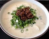 豆乳ごまうどん肉味噌のせ。冷やしも美味！作り方10写真