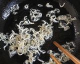大根葉とちりめんじゃこのごま油炒め作り方2写真