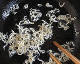 大根葉とちりめんじゃこのごま油炒め作り方2写真