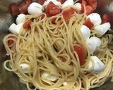 ゴロゴロトマトとモッツァレラの冷製パスタ作り方3写真
