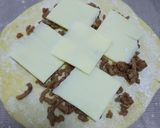 カレー風味ミート・チーズ☺️ナン❤️作り方10写真