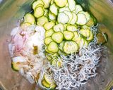 きゅうりとちりめんじゃこの甘酢あえ作り方1写真