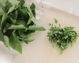 厚焼き卵にカニカマ三つ葉の和風だし餡かけ作り方2写真