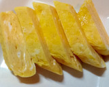 厚焼き卵にカニカマ三つ葉の和風だし餡かけ作り方8写真