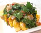 厚焼き卵にカニカマ三つ葉の和風だし餡かけ作り方9写真