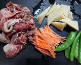 簡単！筍ビーフの粒マスタードソテー作り方1写真