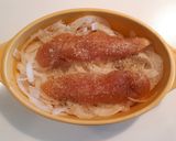 糖質制限★新玉ねぎ鶏ささみのレンチン蒸し作り方2写真