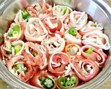 ヘルシー！簡単！豚肉の肉巻き野菜の蒸し煮作り方6写真
