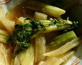 フキの胡麻油炒め♥️葉っぱも煮浸し作り方3写真