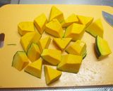 薄味♪素朴な味♪レンジでかぼちゃの煮付け作り方1写真