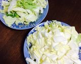 甘辛最高☆白菜と牛肉のすき焼き風卵とじ作り方2写真