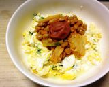 糖質制限✨定番「豆腐と卵でキムチ納豆丼」作り方8写真