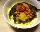 糖質制限✨定番「豆腐と卵でキムチ納豆丼」作り方9写真