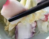 らっきょう酢で簡単★★タコ酢キャベツ作り方6写真
