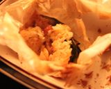 キャンプで楽しい「ペーパーライスチキン」作り方8写真