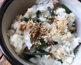季節の味！山菜と納豆のまぜご飯作り方3写真