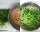 キムチと豆苗と豚肉とチ—ズのチヂミ作り方3写真