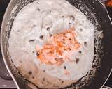 焼き鮭リメイク→濃厚クリームパスタ作り方4写真