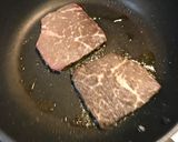 味噌漬バター牛ステーキとガーリックライス作り方9写真