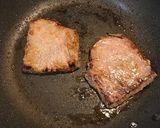 味噌漬バター牛ステーキとガーリックライス作り方10写真