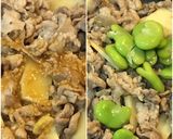 春の味覚★タケノコとそら豆の豚肉味噌炒め作り方5写真