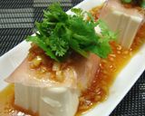 ごま油香る♪パクチーアボ卵冷奴作り方6写真