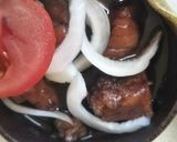 牛赤身とガツのワイン煮（血ダ食1227）作り方3写真