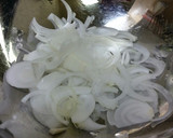 ごま油と新玉ねぎ蒸しほたて和え作り方1写真