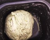 自家製天然酵母で甘納豆入りヨモギの角食作り方1写真