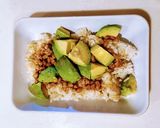 健康美人♡納豆アボカド丼作り方1写真