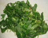 根三つ葉と豆腐のいなり風煮びたし作り方3写真