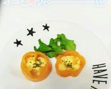 お弁当に　パプリカの仕切り（お皿）作り方4写真
