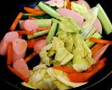 お昼はたっぷり野菜＆魚肉のペペロン・スパ作り方3写真