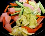 お昼はたっぷり野菜＆魚肉のペペロン・スパ作り方3写真