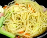 お昼はたっぷり野菜＆魚肉のペペロン・スパ作り方4写真