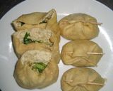 根三つ葉と豆腐のいなり風煮びたし作り方8写真