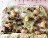 自家製天然酵母で甘納豆入りヨモギの角食作り方5写真