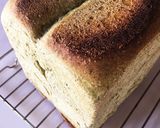 自家製天然酵母で甘納豆入りヨモギの角食作り方7写真