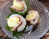 竹輪ハム大葉ポテトサラダ巻き作り方2写真