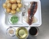コロッと♥新じゃがとイカの煮っころがし作り方1写真