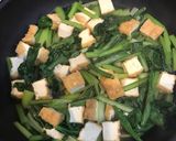 小松菜と厚揚げの煮物作り方5写真